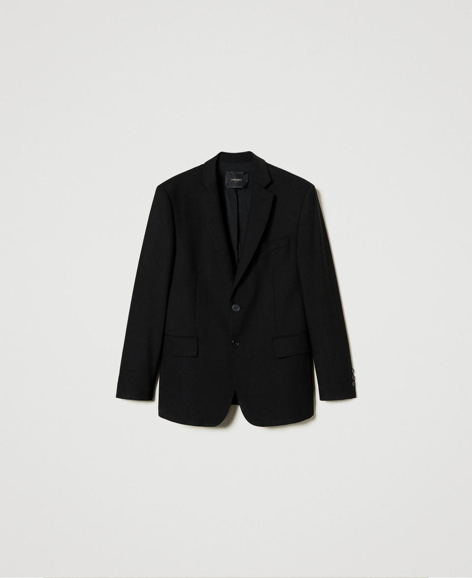 Twin Set Giacca blazer sartoriale in serge misto lana Ultimi tre giorni