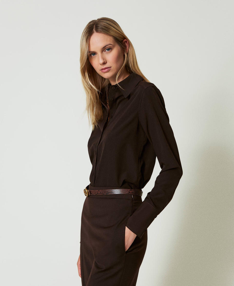 Twin Set Camicia in crêpe de Chine ACQUISTA ORA