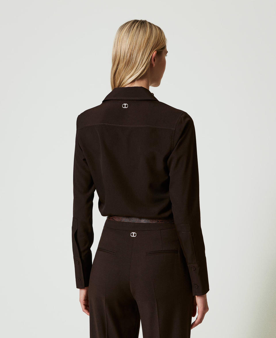 Twin Set Camicia in crêpe de Chine ACQUISTA ORA