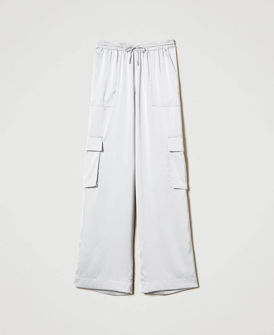 Twin Set Pantaloni cargo in raso Fino al 60% di sconto