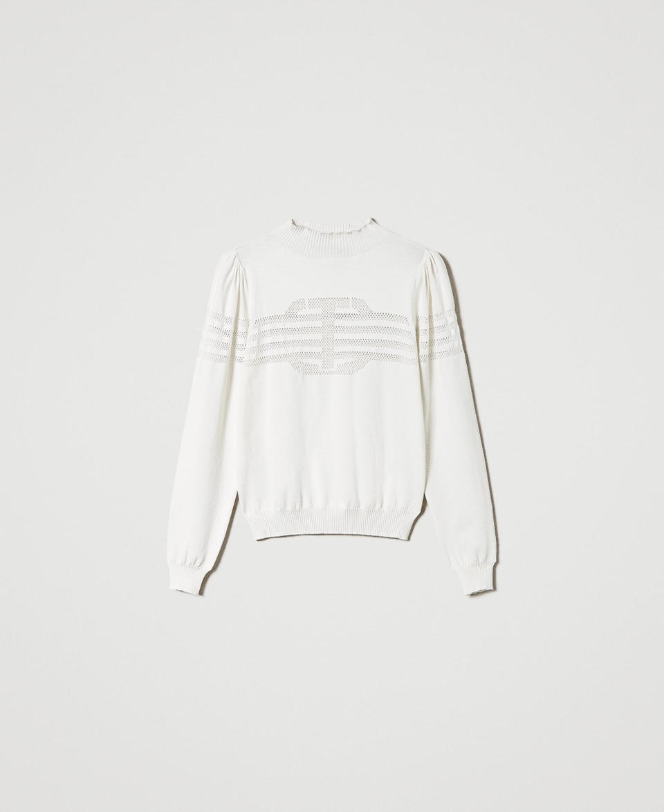 Twin Set Maglia lupetto con lavorazione Oval T Super sconto