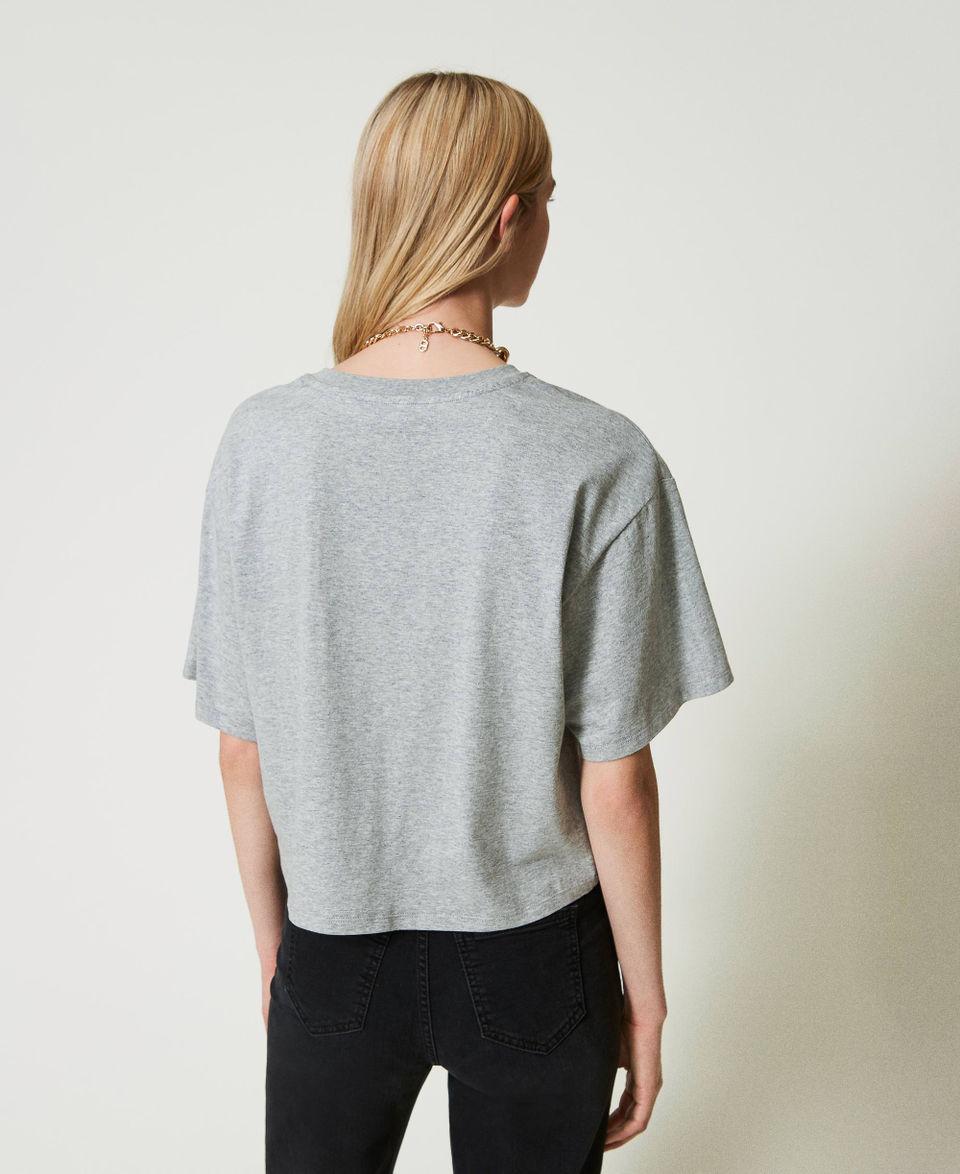 Twin Set T-shirt mélange con Oval T 50% di sconto con spedizione gratuita