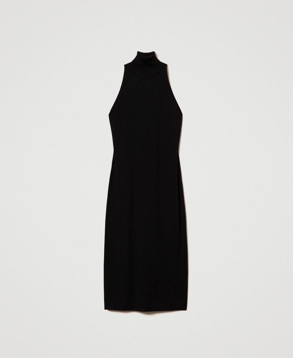 Twin Set Abito halter longuette in maglia Italy
