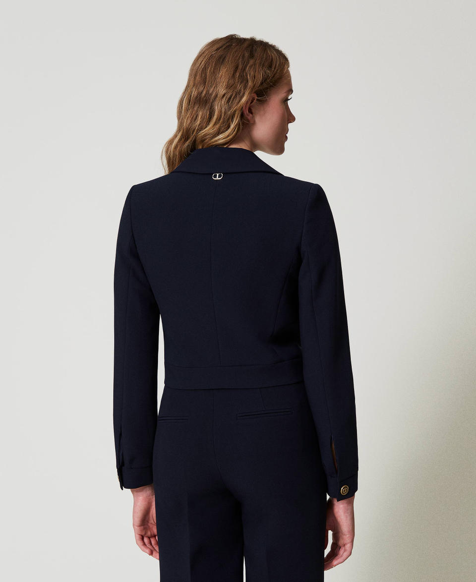 Twin Set Giacca cropped in cady crêpe In Linea
