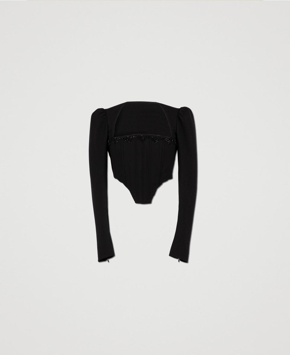 Twin Set Top bustier con ricamo Nuovo