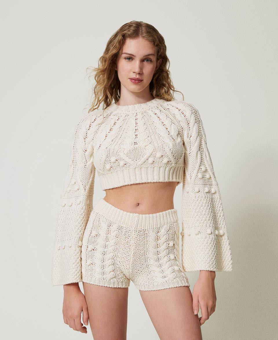 Twin Set Shorts in maglia di lana Promozione