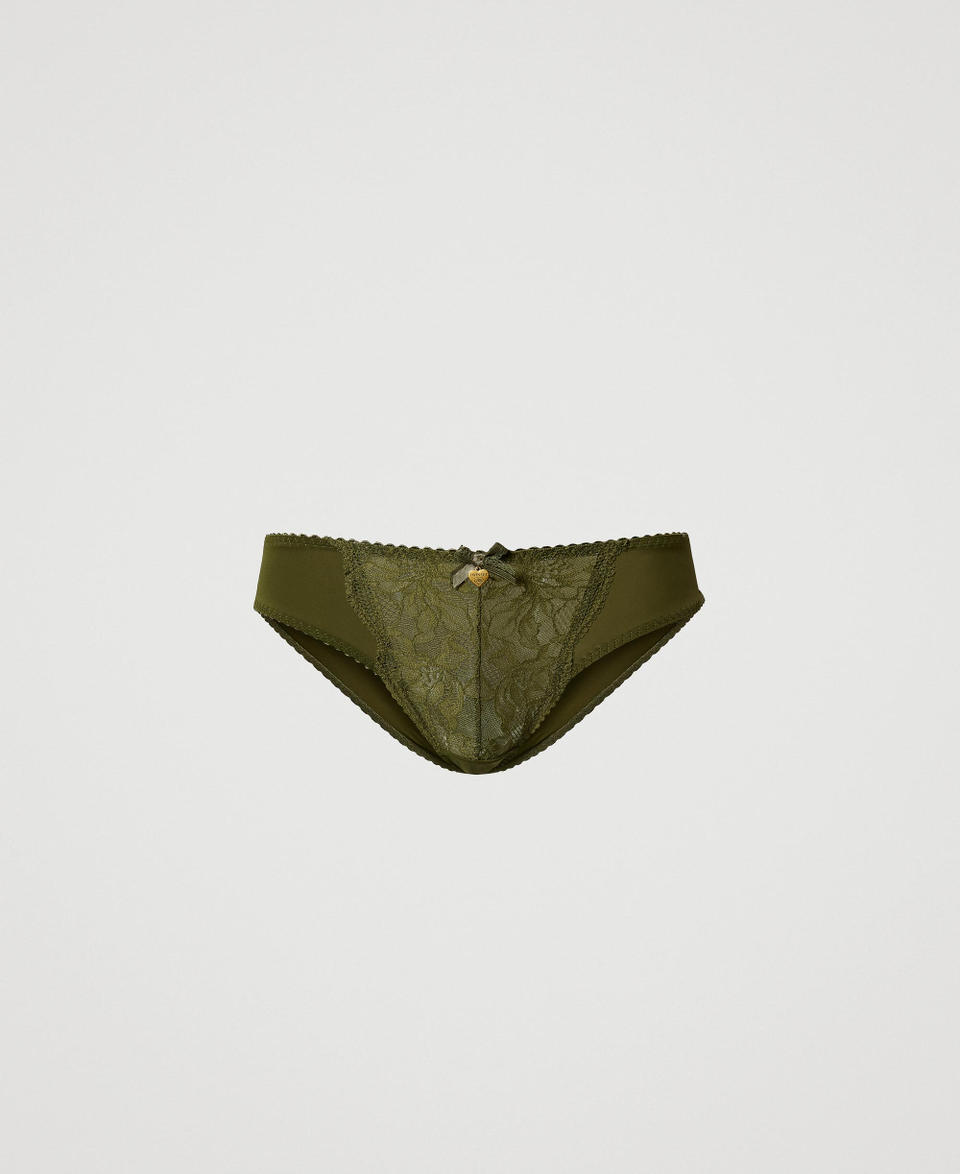 Twin Set Slip in pizzo e charmeuse Acquista Ora