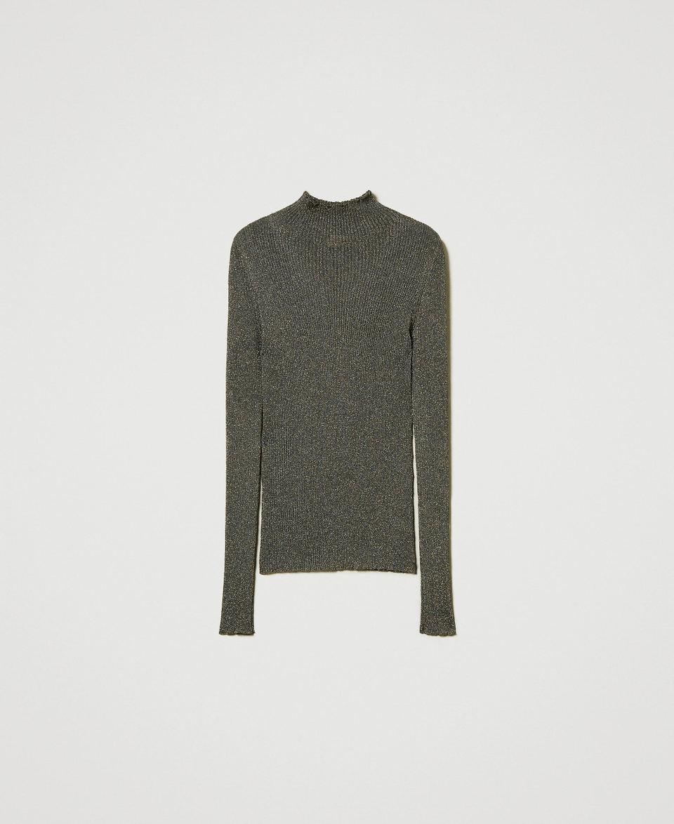 Twin Set Maglia lupetto in filato lurex Fino Al -60%