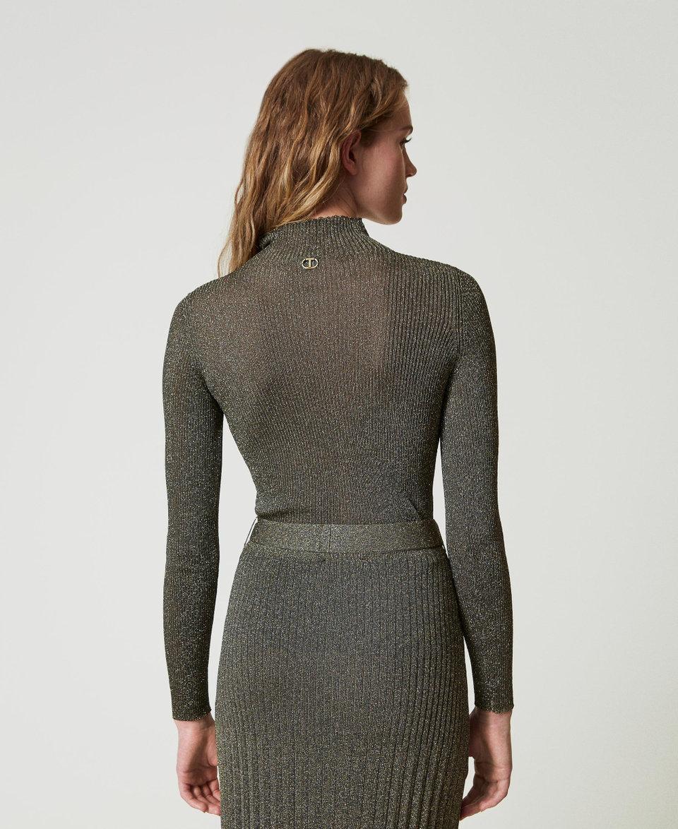 Twin Set Maglia lupetto in filato lurex Fino Al -60%