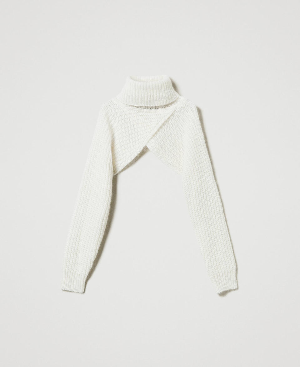 Twin Set Coprispalle in maglia misto mohair Vendite Flash
