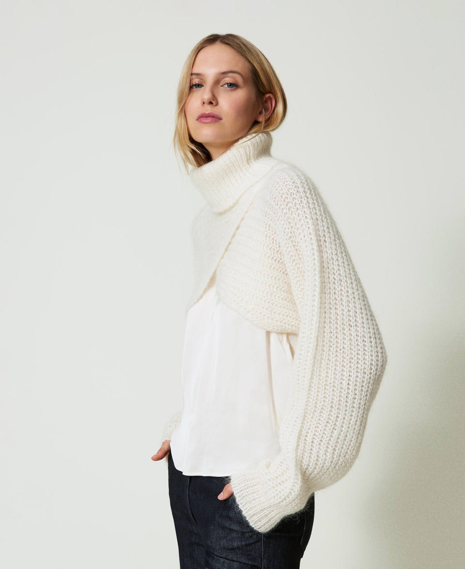 Twin Set Coprispalle in maglia misto mohair Vendite Flash