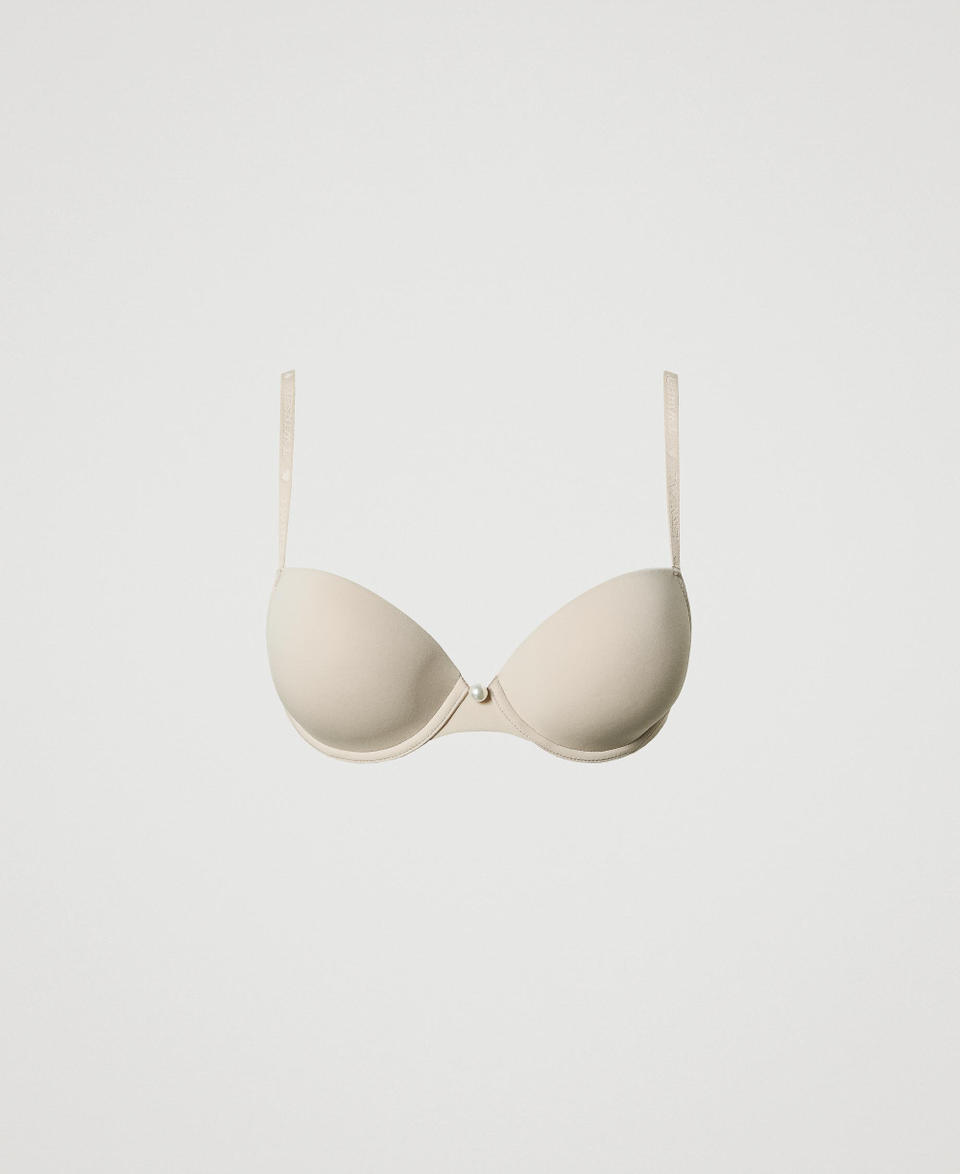 Twin Set Reggiseno push-up crossback in charmeuse Grande vendita