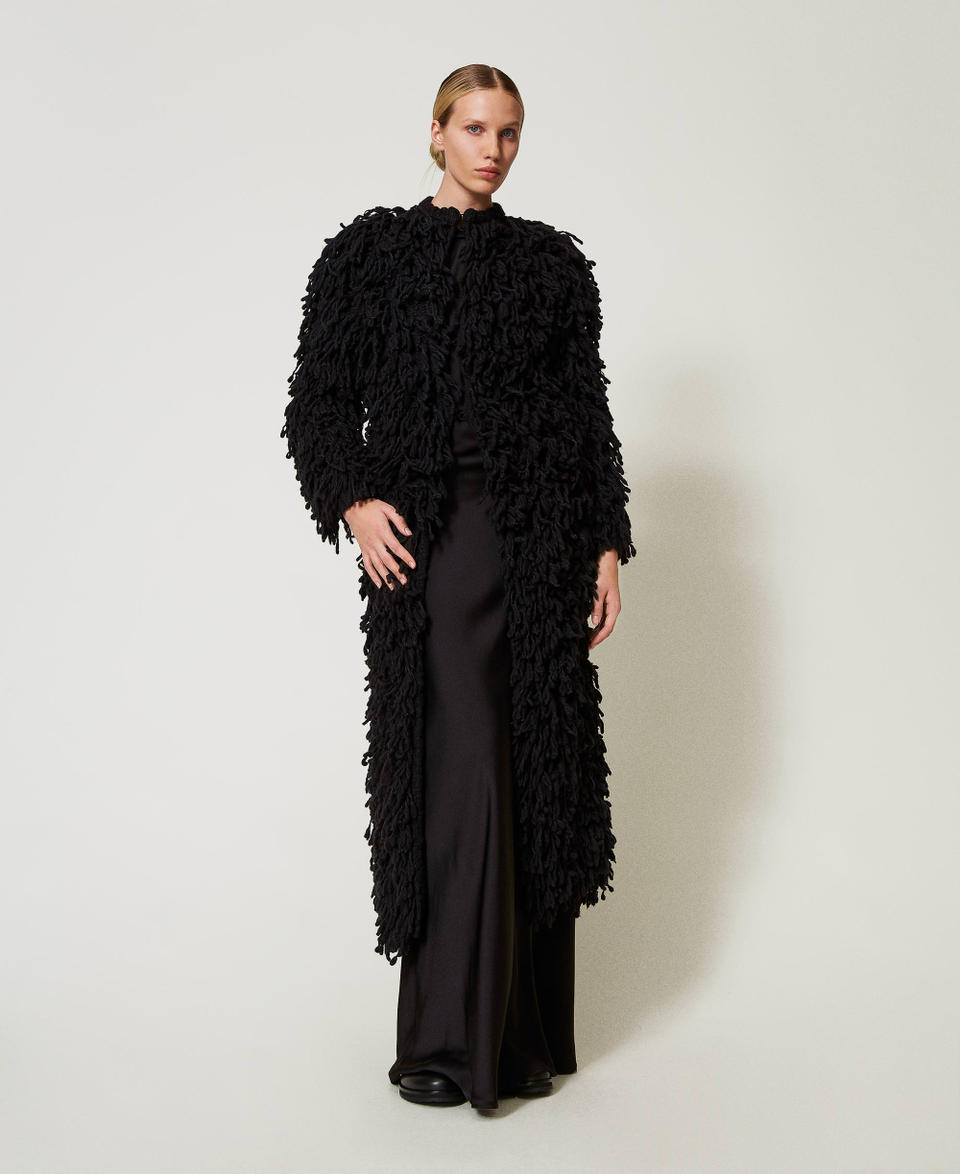 Twin Set Cappotto 'Elizabeth' in maglia bouclé Fornitura limitata