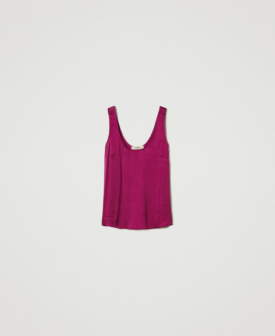Twin Set Top in raso martellato Offerta Pasqua