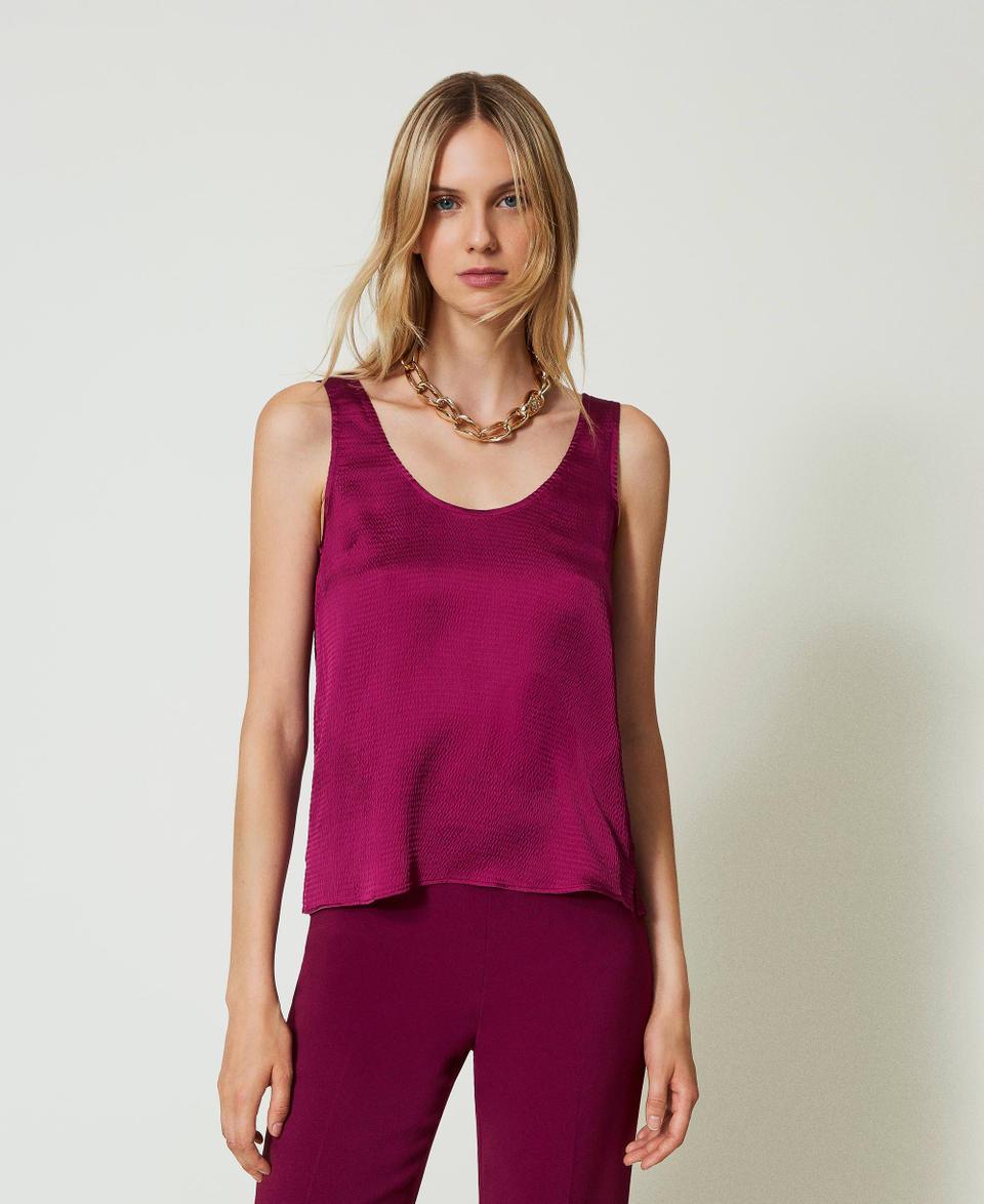 Twin Set Top in raso martellato Offerta Pasqua