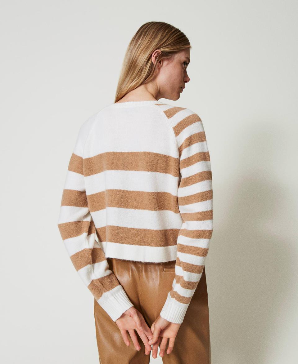 Twin Set Cardigan a righe bicolore Offerta temporanea