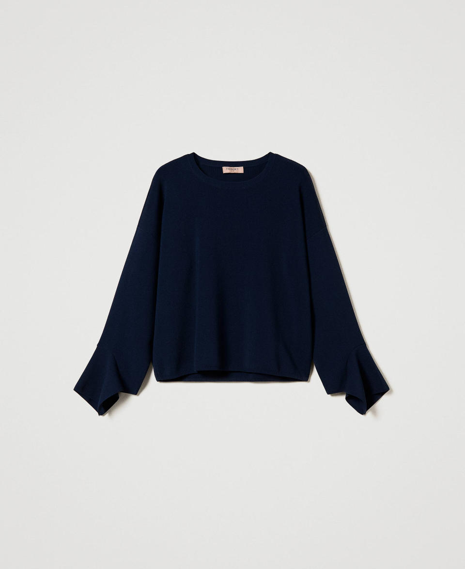 Twin Set Maglia girocollo con volant Offerte esclusive