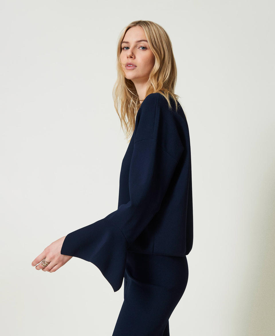 Twin Set Maglia girocollo con volant Offerte esclusive