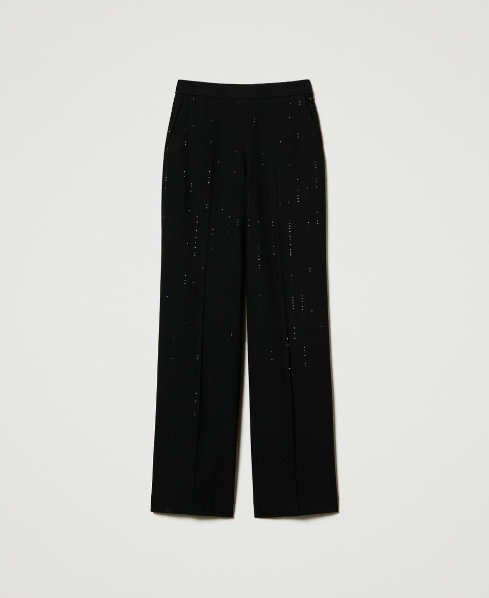 Twin Set Pantaloni in panno con paillettes Super Saving Price