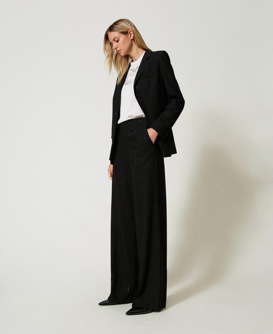Twin Set Pantaloni in panno con paillettes Super Saving Price