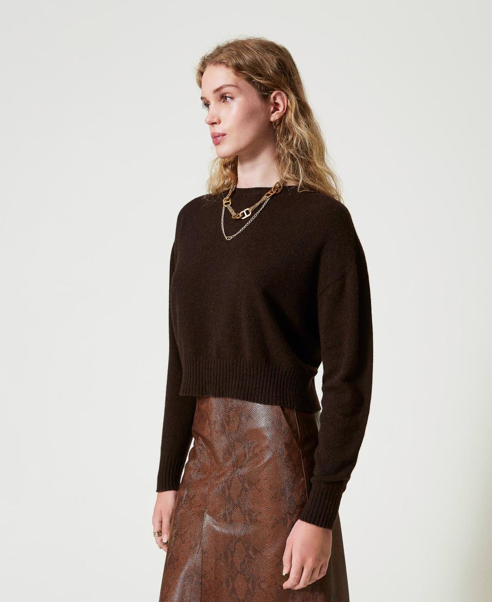 Twin Set Maglia girocollo in eco-cashmere Offerta settimanale