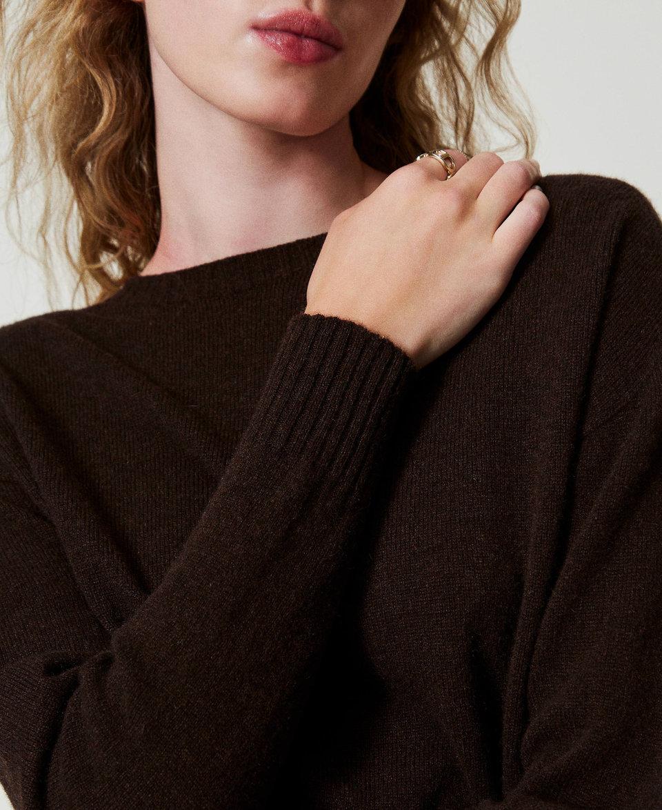 Twin Set Maglia girocollo in eco-cashmere Offerta settimanale