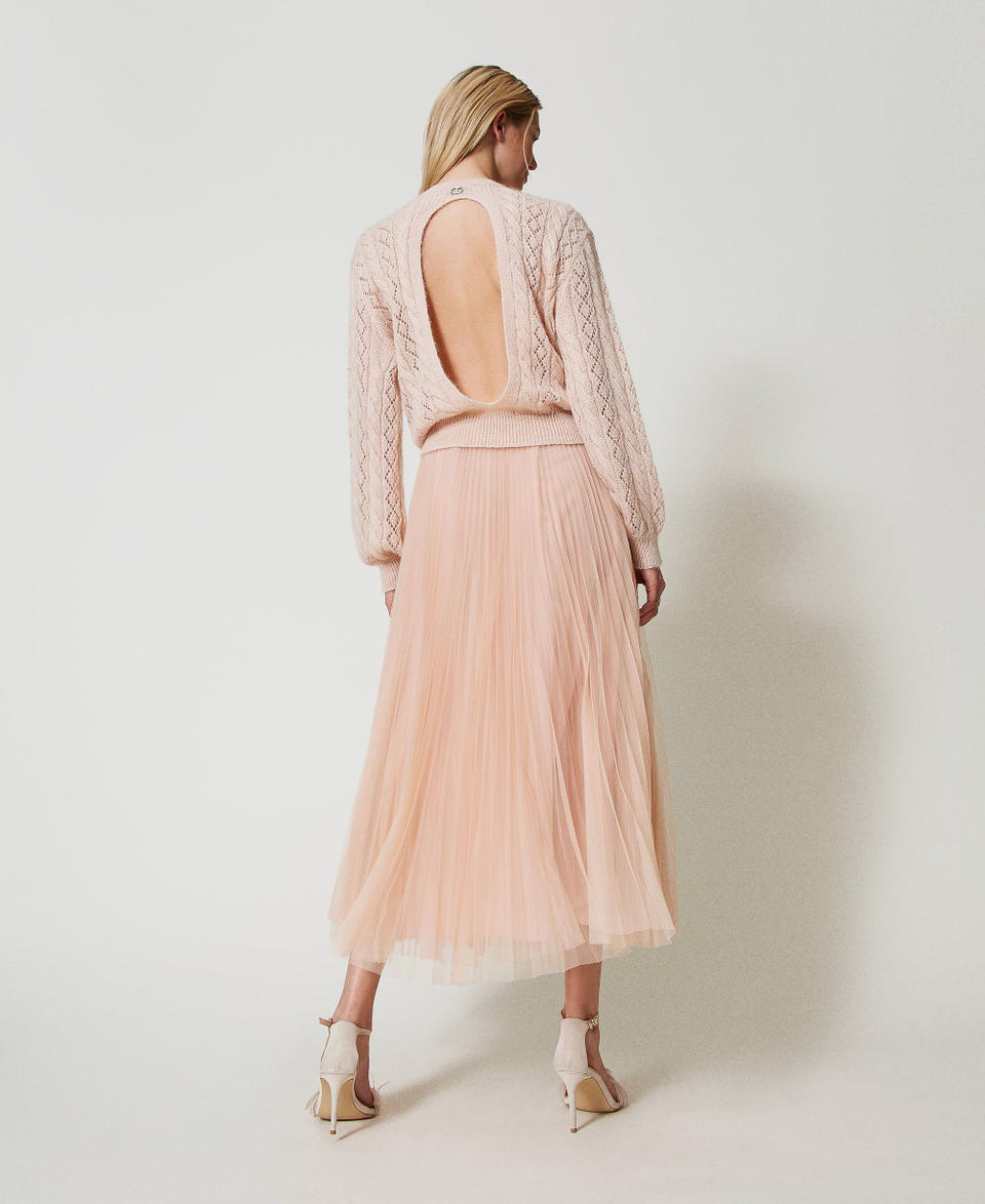 Twin Set Gonna lunga in tulle plissé Fino al 65% di sconto