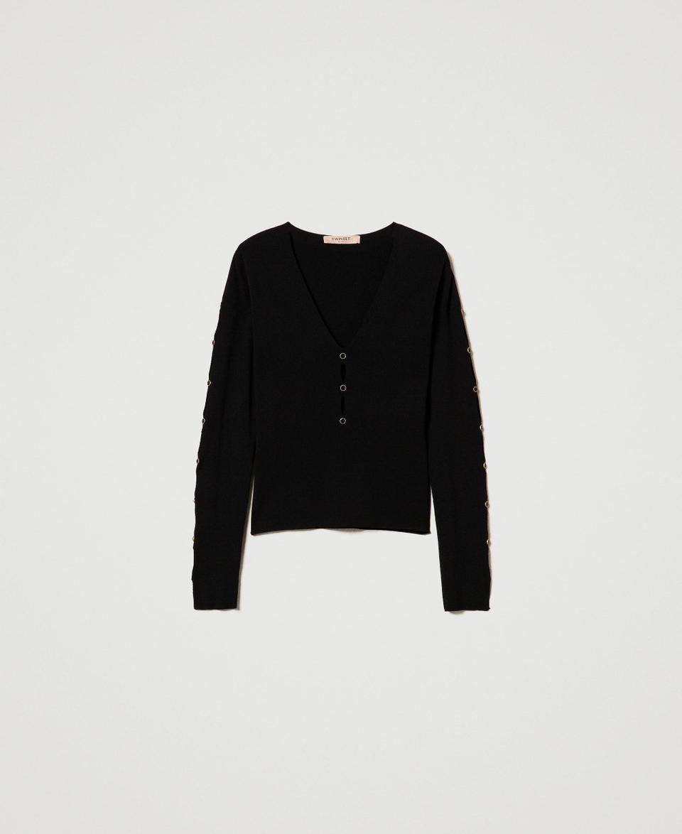 Twin Set Maglia con cut-out e borchie Limitato a 3 giorni