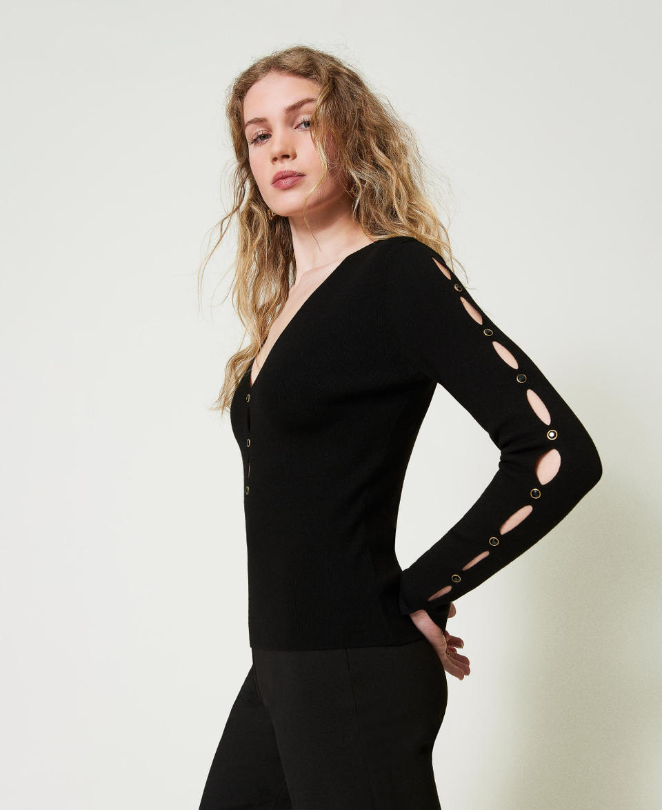 Twin Set Maglia con cut-out e borchie Limitato a 3 giorni