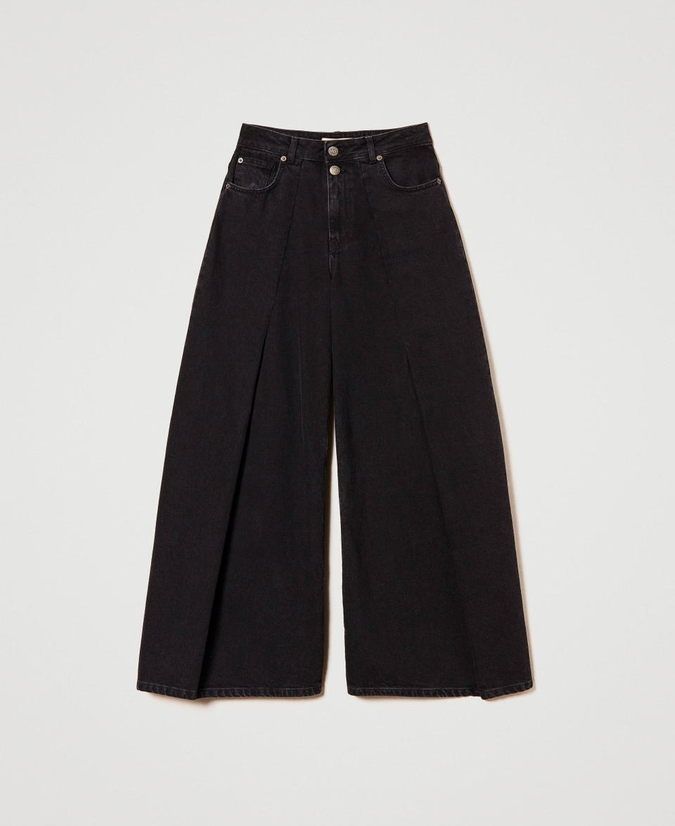 Twin Set Jeans cropped con doppi bottoni In Linea