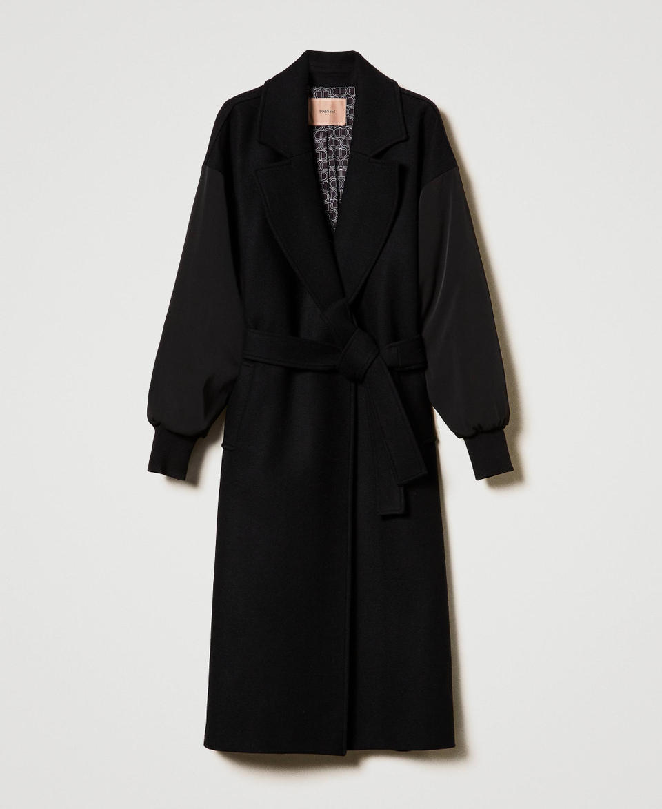 Twin Set Cappotto in panno di misto lana Vendita