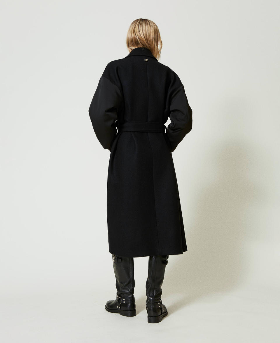 Twin Set Cappotto in panno di misto lana Vendita