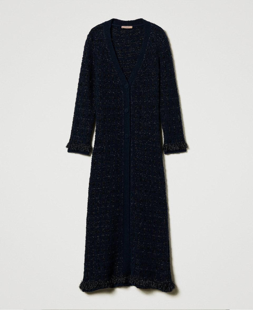 Twin Set Cardigan lungo jacquard check Promozione