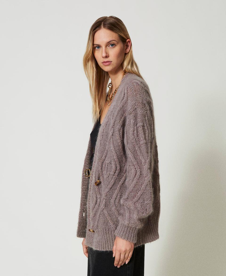 Twin Set Cardigan doppiopetto in misto mohair Spedizione Gratuita