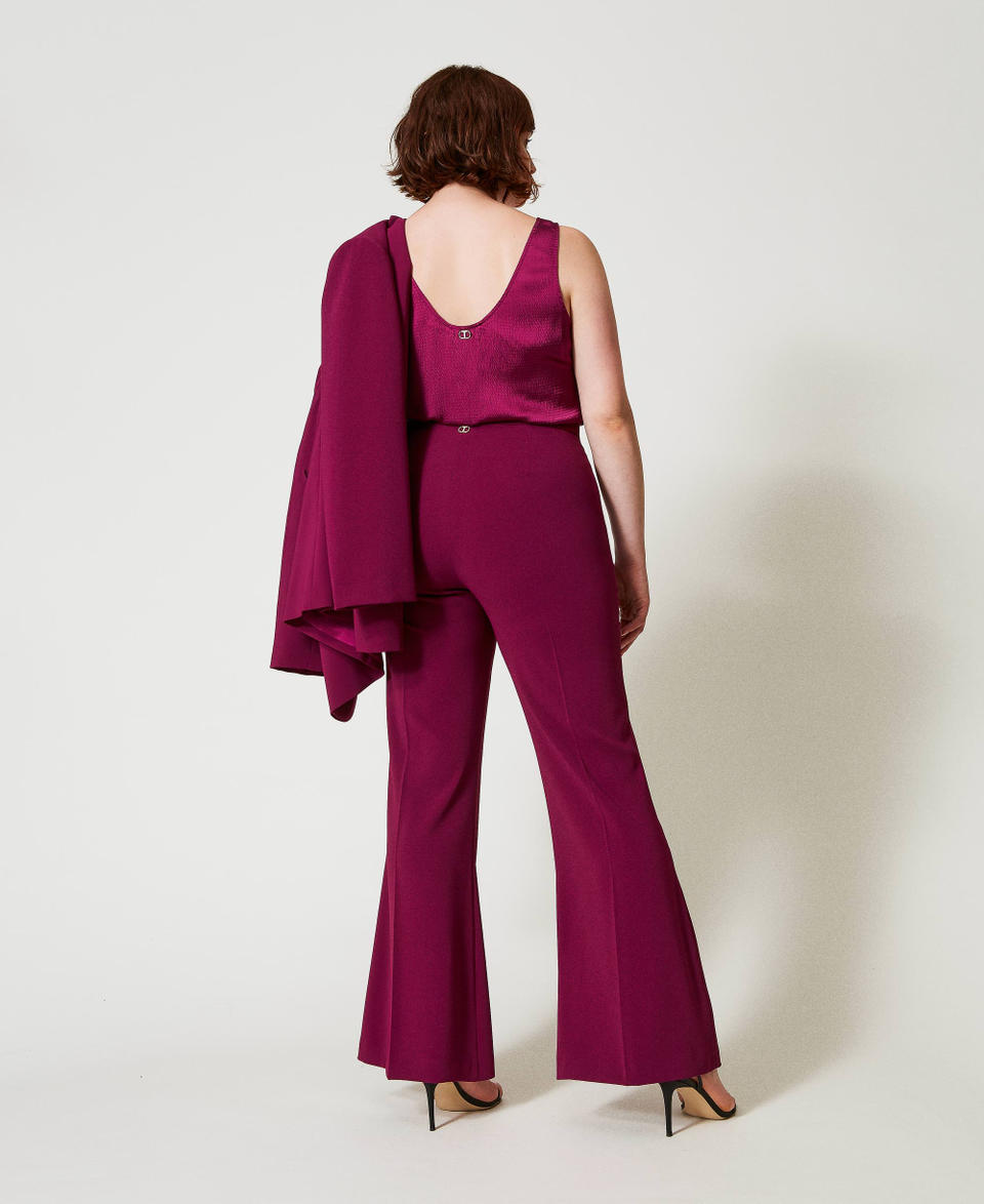 Twin Set Pantaloni flare con catena Oval T Acquista Ora