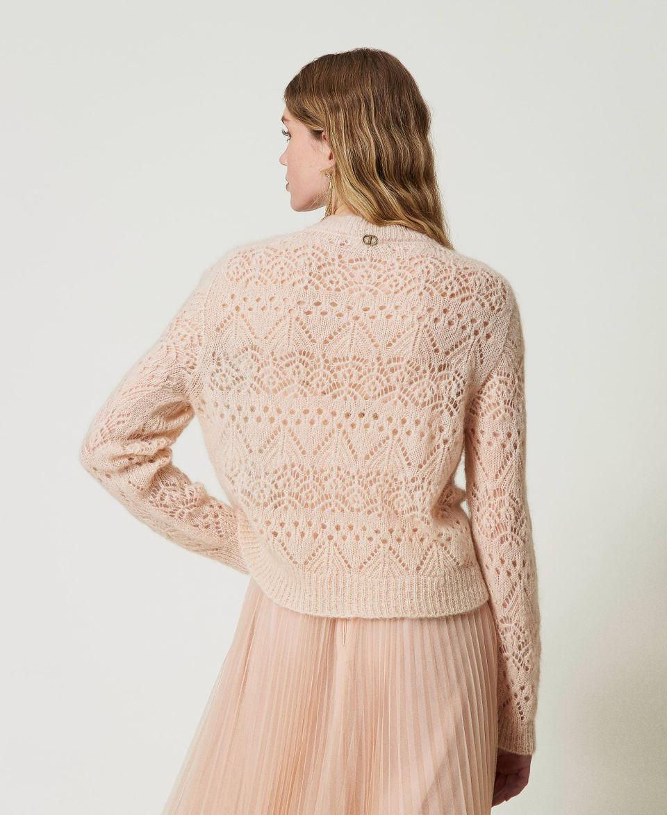 Twin Set Maglia in misto mohair mix di punti Outlet