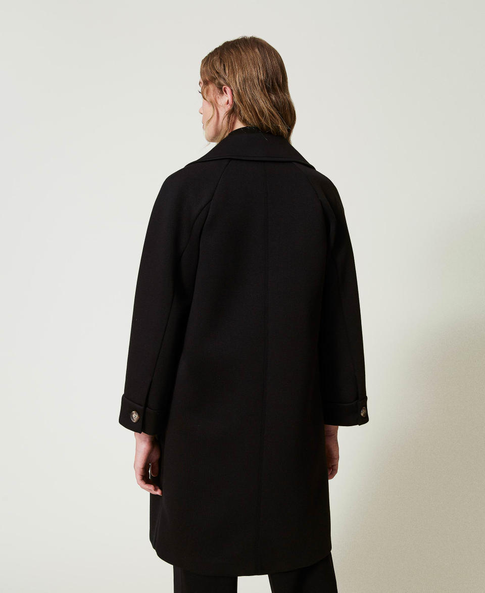 Twin Set Cappotto doppiopetto in tessuto scuba Moda