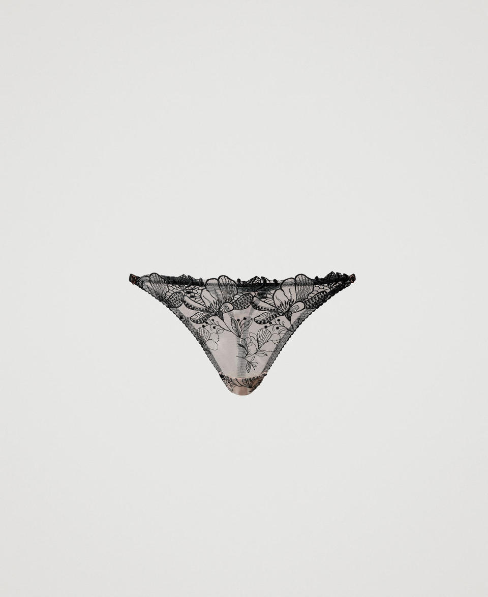 Twin Set Slip perizoma in tulle ricamato Comprare a buon mercato
