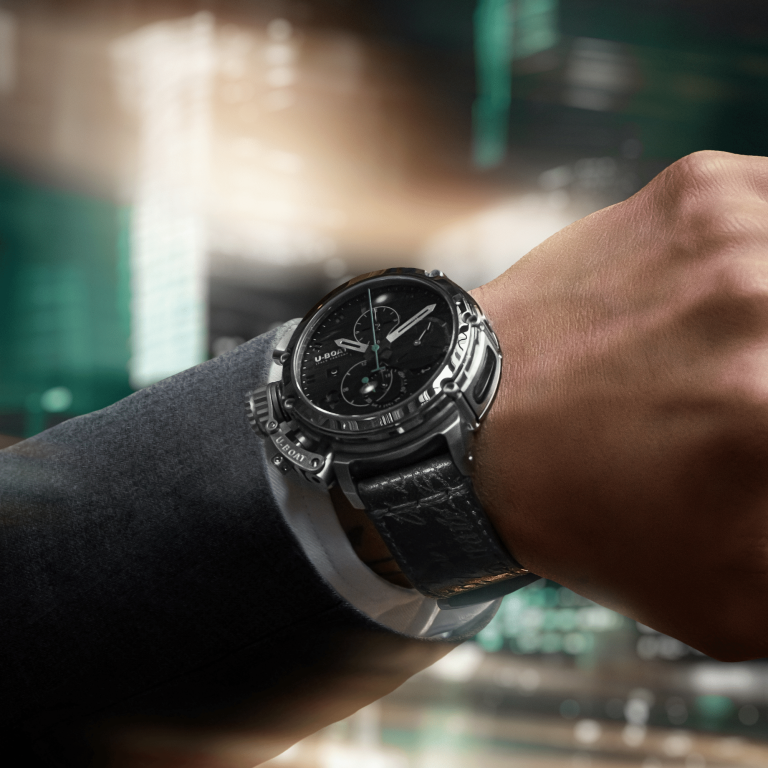 U Boat CHIMERA 46MM CHRONO SS NERO Online