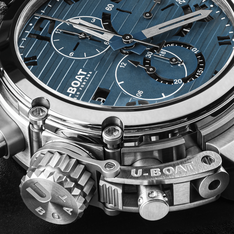 U Boat CHIMERA 46MM CHRONO SS BLU Vendita Economica