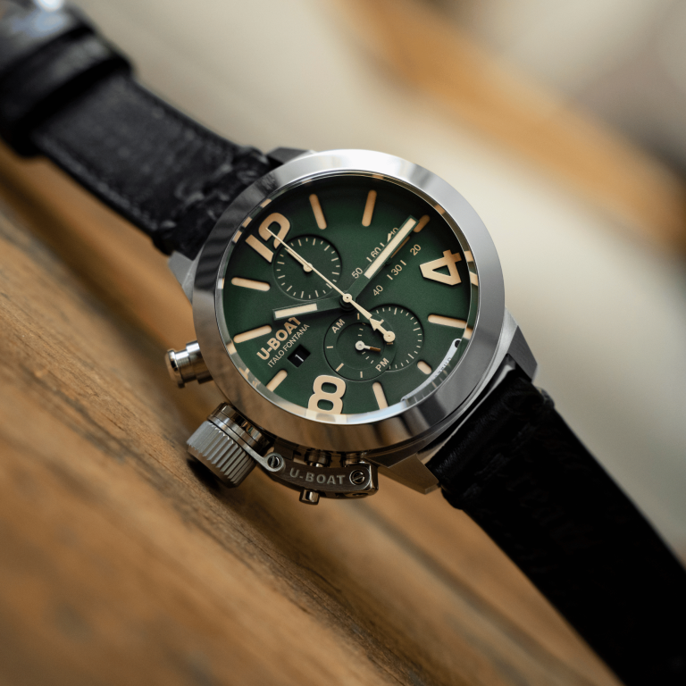 U Boat CLASSICO 45 TUNGSTENO CAS GREEN Saldi Di Fabbrica