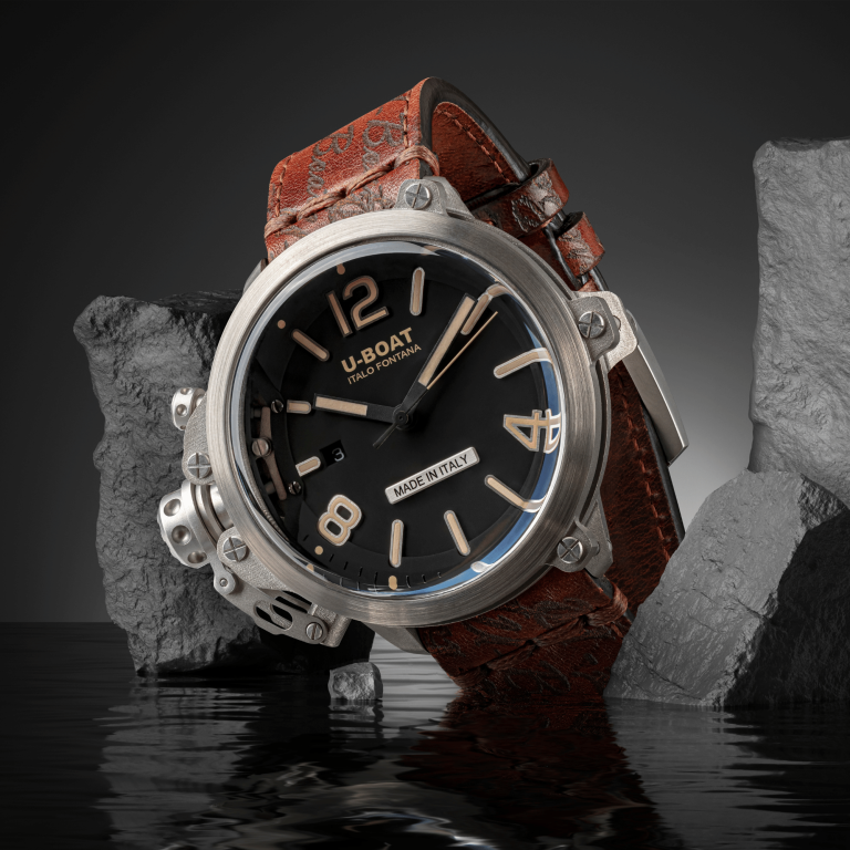 U Boat CAPSULE 50MM SS BK BE Nuova