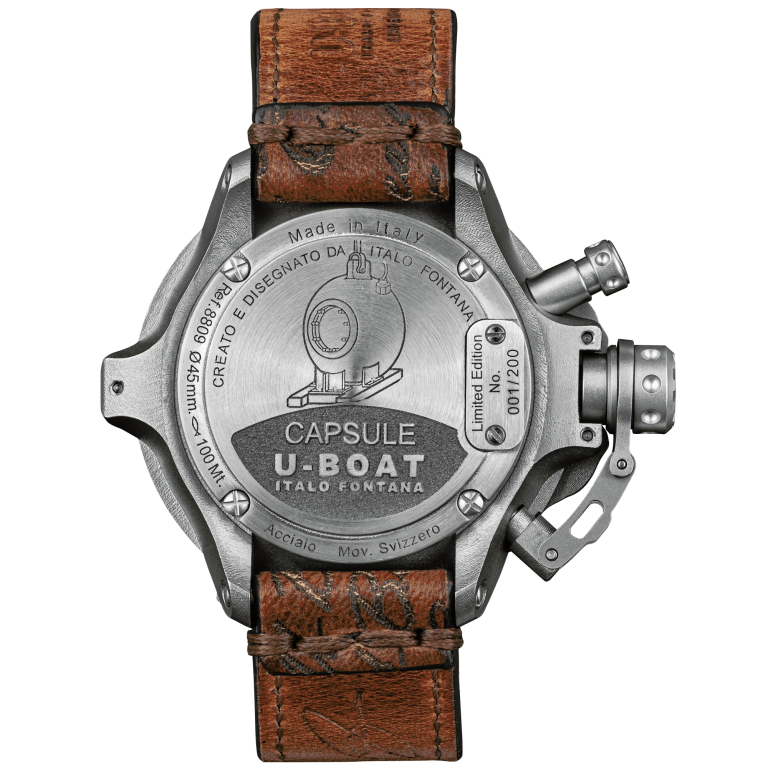 U Boat CAPSULE 45MM SS BK BE 2025