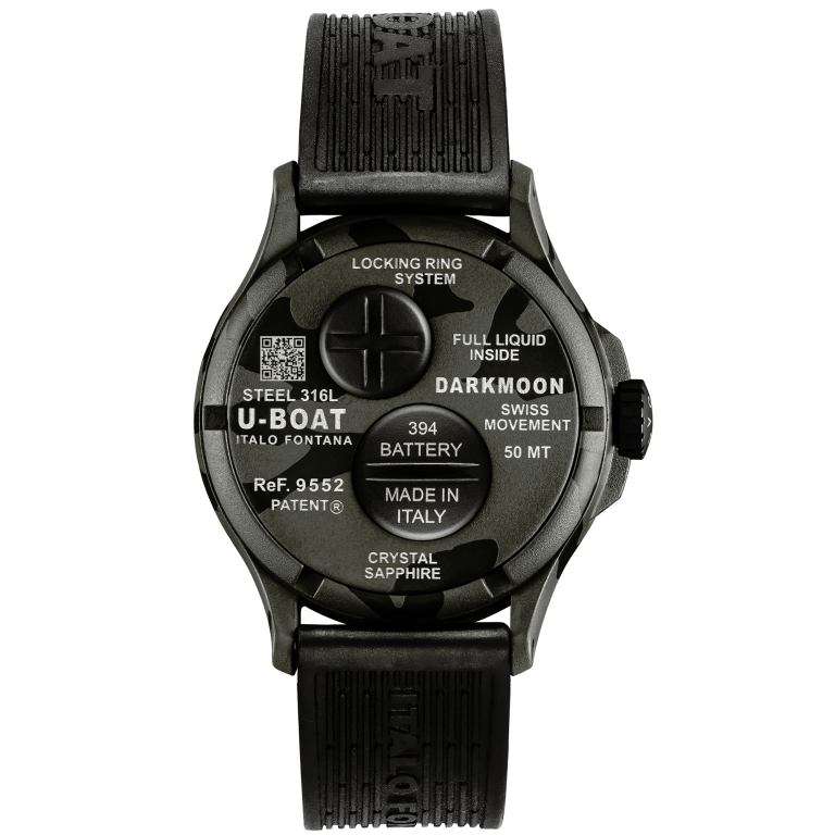 U Boat DARKMOON 40 MM BK GREY CURVED CAMOUFLAGE Offerte giornaliere