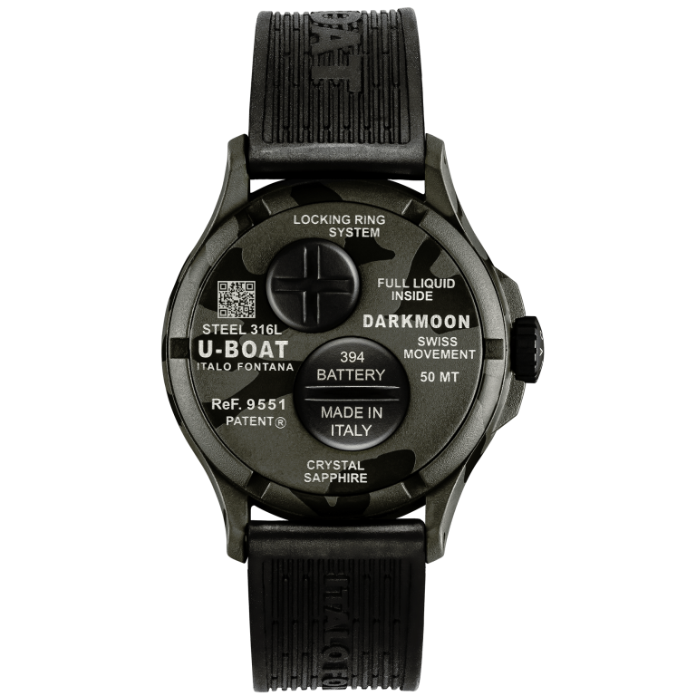 U Boat DARKMOON 40 MM BK GREY CURVED CAMOUFLAGE 2025
