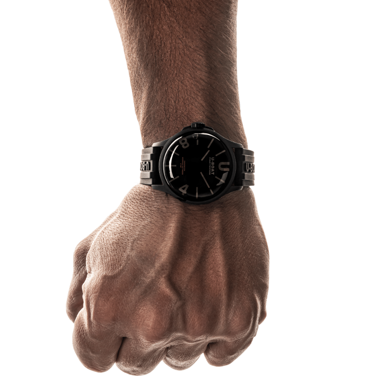 U Boat DARKMOON 40 MM BK BLACK CURVED PVD Nuovo