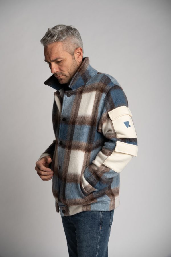 Valvola Fashion GIACCA CON ABBOTTONATURA TARTAN Online