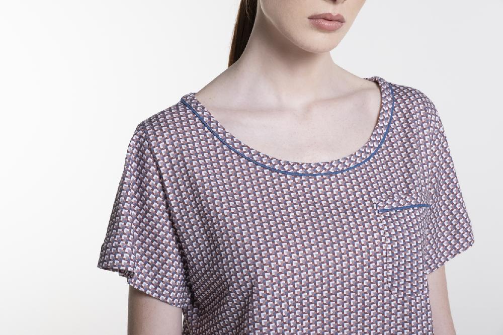 Verdiani Camicia Jersey Cotone Stampa In Saldo