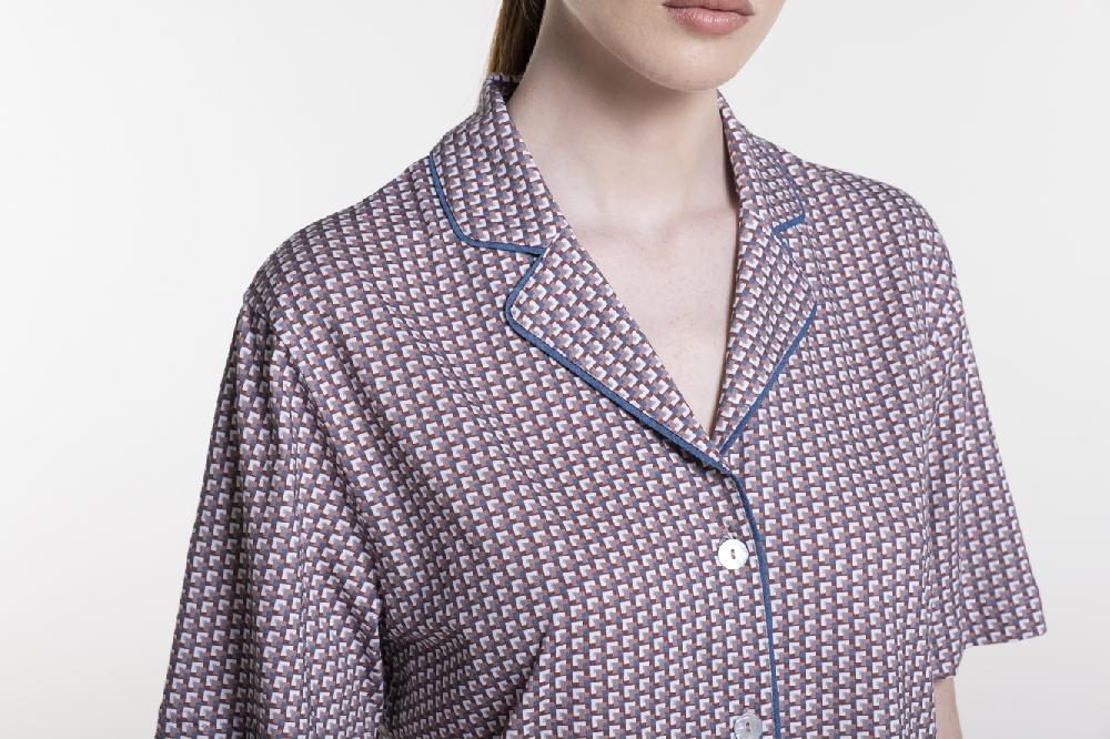 Verdiani Pigiama Jersey Cotone Stampa Moda