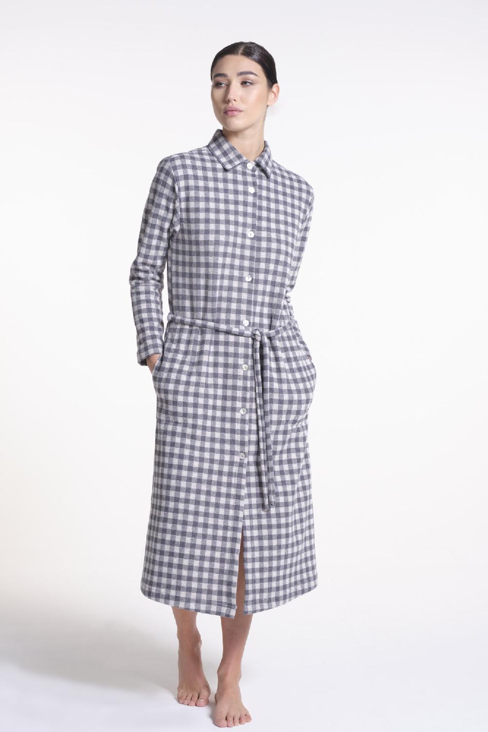 Verdiani Abito Jacquard Vichy Shopping Online